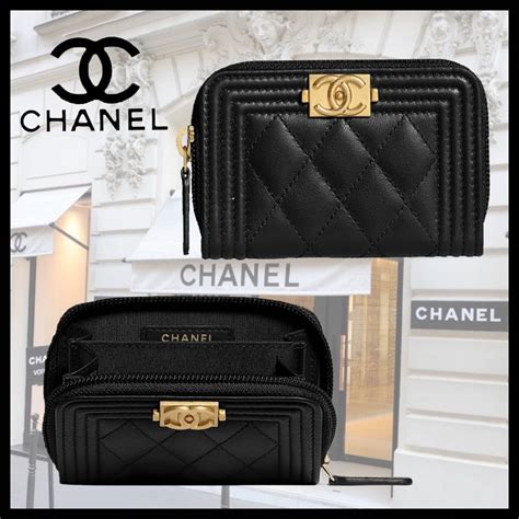 boy chanel zipped wallet small|chanel boy wallet review.